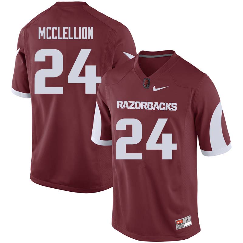 Men #24 Jarques McClellion Arkansas Razorback College Football Jerseys Sale-Cardinal